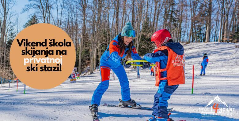 EKSKLUZIVNO! Vikend škola skijanja na PRIVATNOJ skijaškoj stazi na Sljemenu<br> - 2 dana nezaboravnog iskustva za djecu od 7god nadalje i odrasle by Sport4you.hr