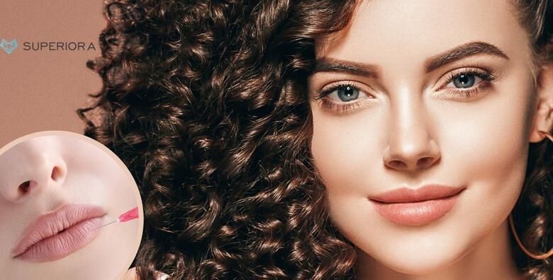 Povećajte svoje usne ili uklonite nazobilazne bore i pomladite se u<br> trenu uz 1 ml hijalurona Restylane ili Juvéderm u Poliklinici Superiora