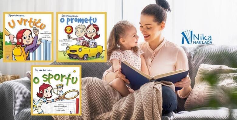 DJEČJE SLIKOVNICE - set od 3 komada iz serijala Što sve Ana zna? u izdanju Naklade Nika <BR>Naučite mališane sve o prometu