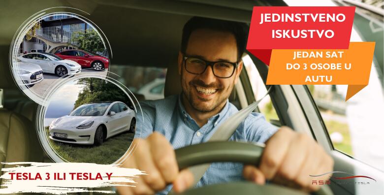 VOZAČ TESLE NA JEDAN DAN! Idealan poklon za muškarca u Vašem životu <br>i ostalih ljubitelja adrenalina uz vožnju od 1h s instruktorom u modelu 3 ili Y