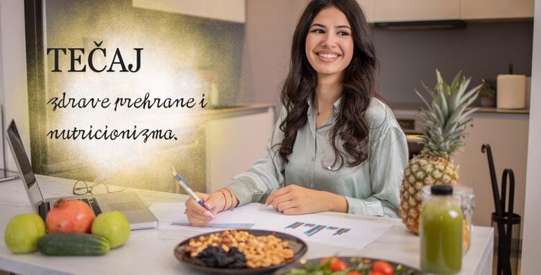Online tečaj zdrave prehrane i nutricionizma - kroz 8 modula saznajte kako zdrava<br> prehrana utječe na poboljšanje zdravlja i blistaviji izgled kože