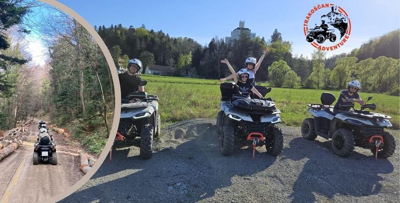 QUAD adrenalinska tura po nezaboravnim krajolicima Trakošćana za 2 osobe <br>uz uključenu opremu i vodiča u organizaciji Trakošćan Adventure