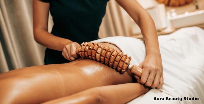 5 anticelulitnih masaža - tretman usmjeren na razbijanje masnih naslaga <br> i poboljšanje tonusa kože u novootvorenom Aura Beauty Studiju