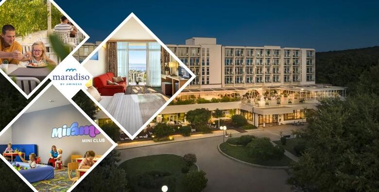 POSEBNA PONUDA! TOP TERMINI u Magal Maradiso Hotelu 3* by Aminess - 4 ili 7 noći s polupansionom za 2 ili 3 odraslih i do 2 djece u Njivicama na Krku u modernom ambijentu