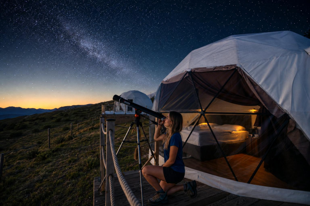 Glamping kupole na Goltama - Posebno iskustvo s polupansionom iznad oblaka