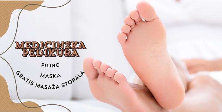 Medicinska pedikura s maskom i pilingom stopala u Kozmetičkom salonu Noa