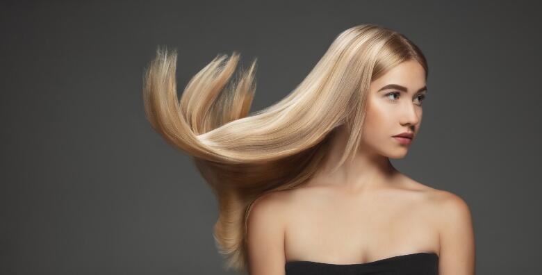 HAIR DUSTING - uklanjanje samo oštećenih vrhova + bojanje izrasta ili pramenovi i frizura u Frizerskom salonu Andreja